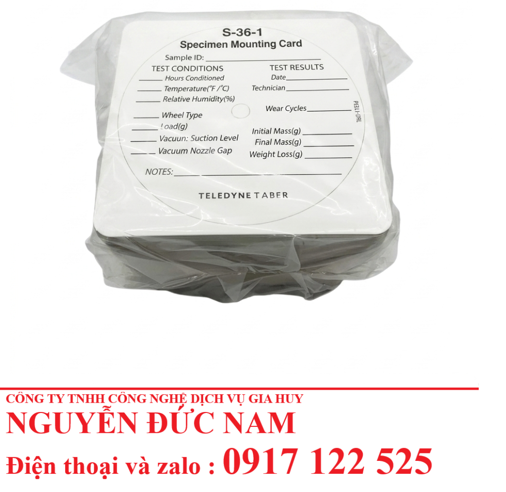 Tấm Gắn Mẫu S-36-1 Taber USA - Phụ Kiện Máy Mài Mòn Chính Hãng